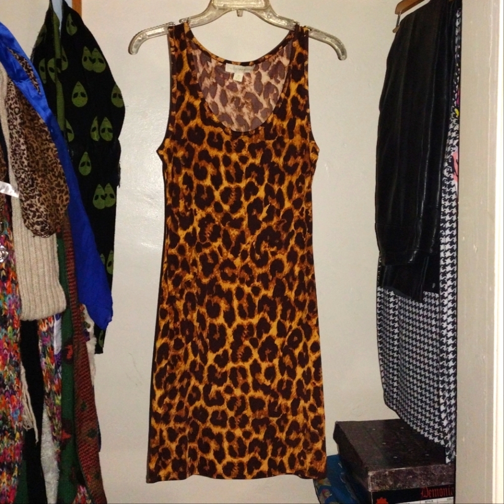 Nicki Minaj Sleeveless Bodycon Mini Dress In Leopard Print❗Last Chance To Buy‼️